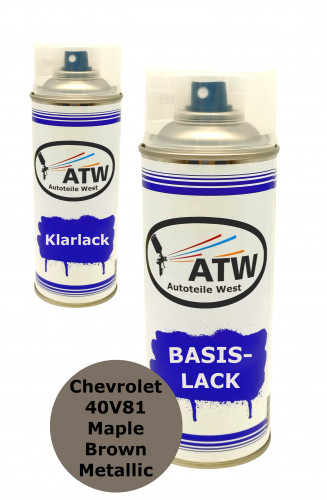 Autolack für Chevrolet 40V81 Maple Brown +400ml Klarlack SetMetallic